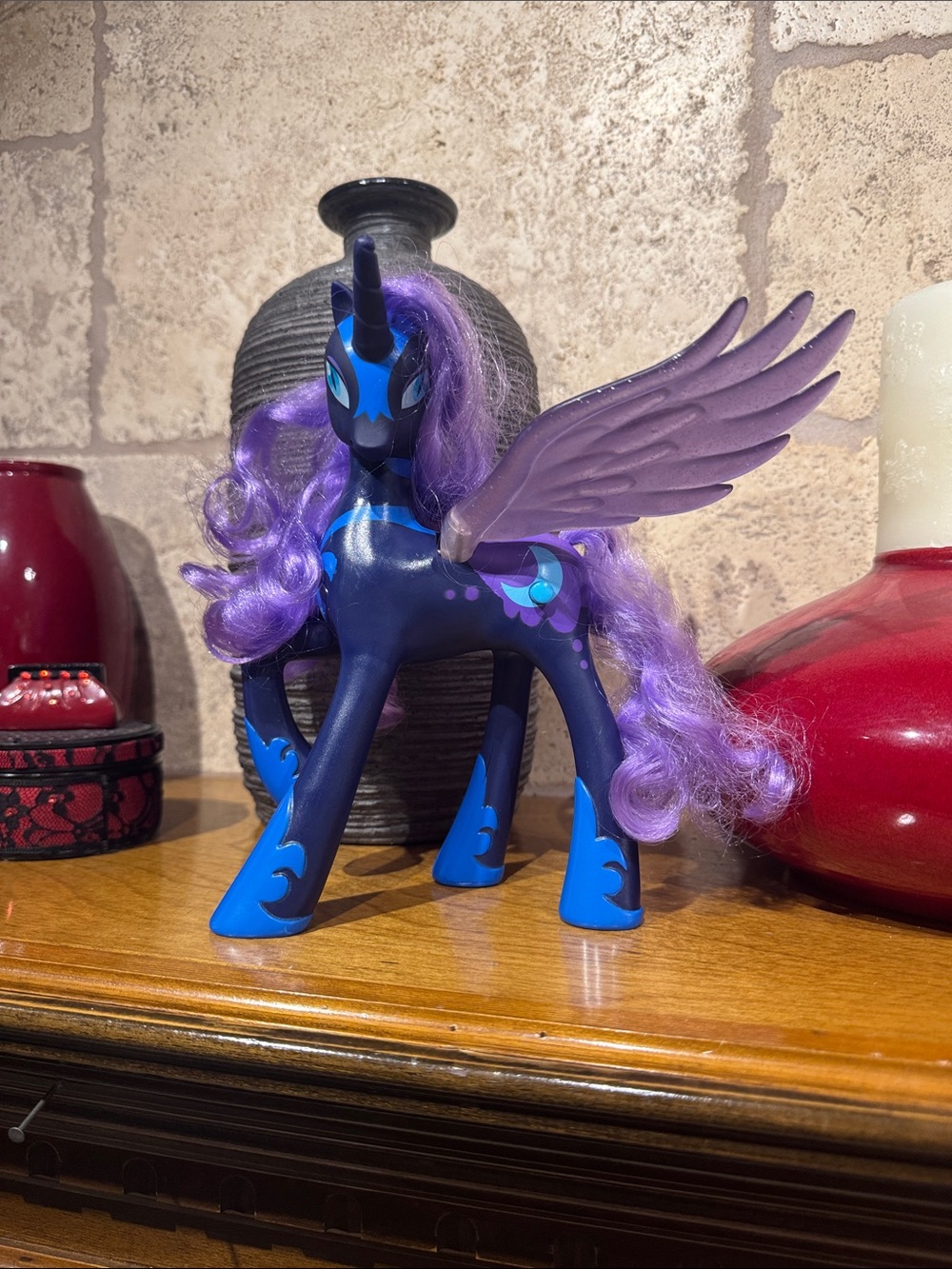 My Little Pony Princess Luna Navy and Purple Winged Figure